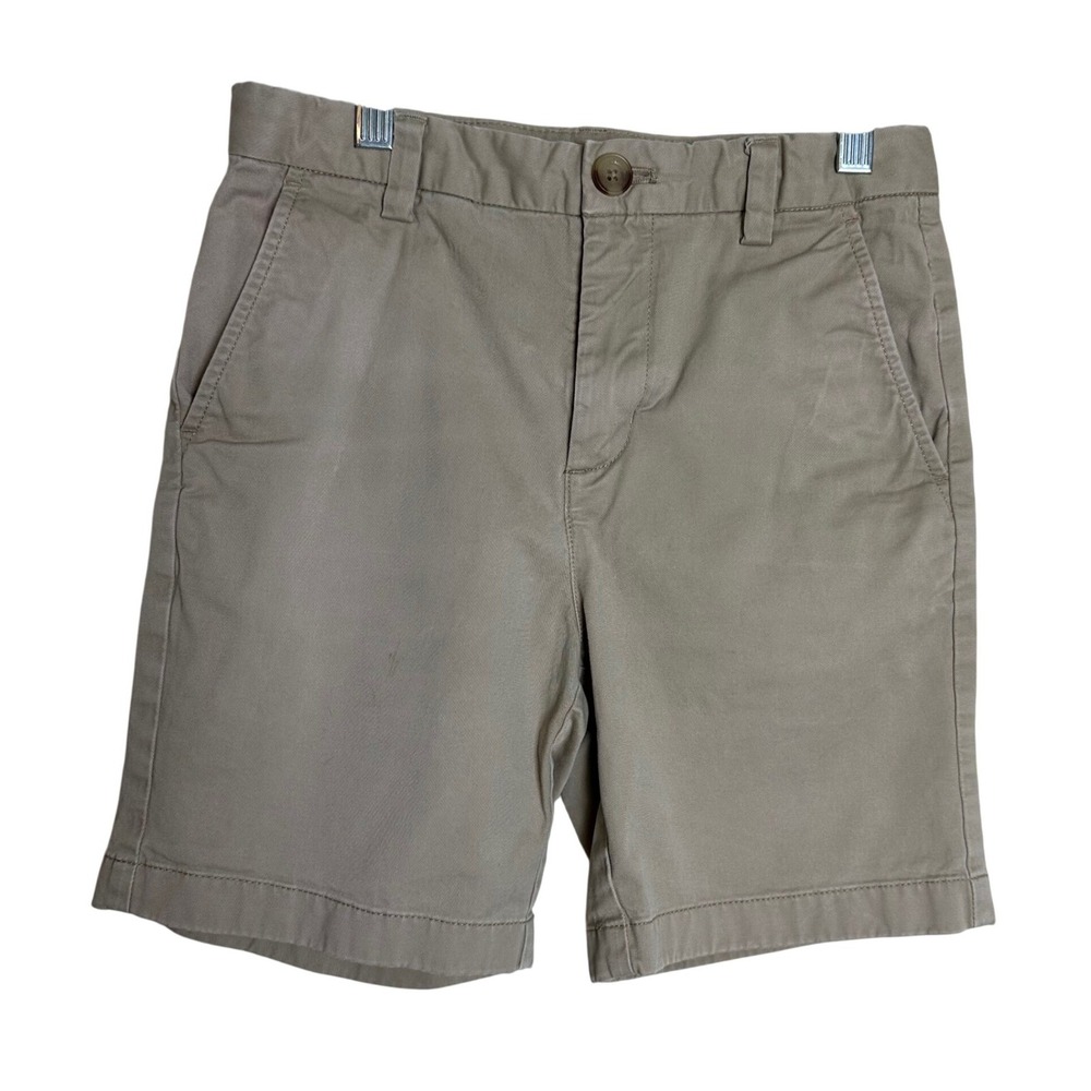 Vineyard Vines Kids Khaki Chino Shorts Flat Front Cotton‎ Spandex Size 10